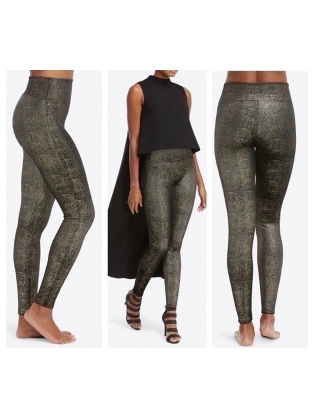 Spanx Velvet Leggings in Color Shine